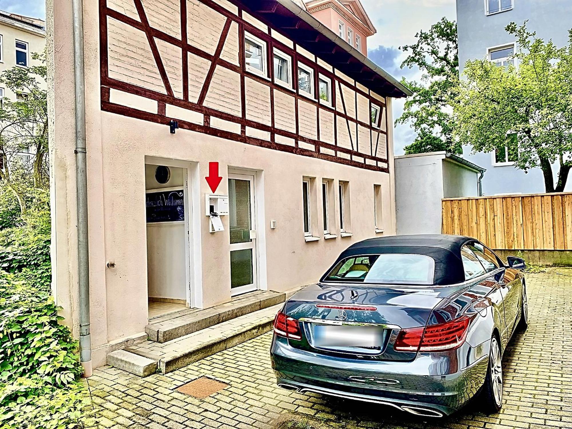 Die Remise Mit Kostenlosem Parkplatz Direkt Vor Der Tuer Erfurt Dış mekan fotoğraf
